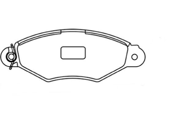 KAVO PARTS Bremžu uzliku kompl., Disku bremzes BP-6578